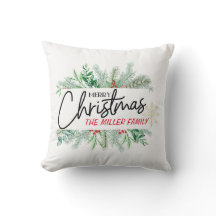 Personnalisé Moderne Joyeux Noël Nom de famille