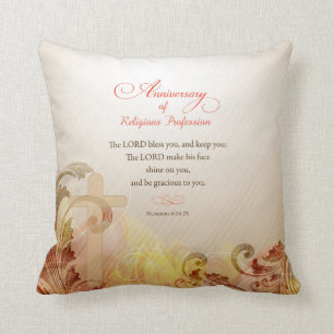 Coussin Personnalisé Nom et année Nun, 60e anniversaire