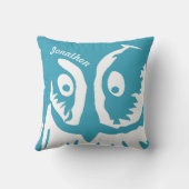 Coussin Personnalisé Nouveau bébé garçon's chambre mignonn (Verso)