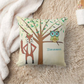 Coussin Personnalisé Nouveau bébé garçon's Room Cute Fox a (Couverture)