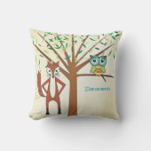 Coussin Personnalisé Nouveau bébé garçon's Room Cute Fox a (Recto)