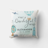 Coussin Personnalisé ONEderful World 1er premier anniversa (Recto)