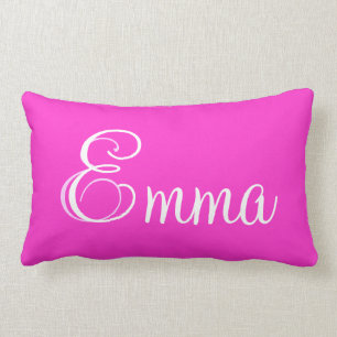 Coussin personnalisé par Lumbar rose d'Emma