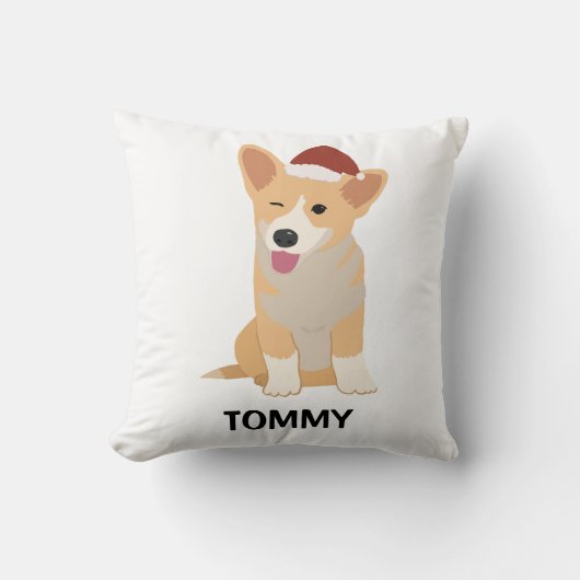 Coussin personnalisé pour Welsh Corgi (Recto)