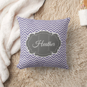 Coussin Personnalisé Purple Chevron