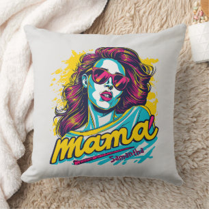 Coussin Personnalisé Retro Mama Pop Art (12)