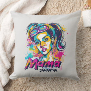 Coussin Personnalisé Retro Mama Pop Art (18)