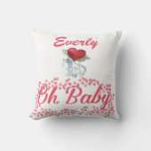 Coussin Personnalisé Rose Girl Girl Winging Heart Design (Recto)