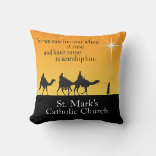 Coussin Personnalisé Trois Sages Hommes Star de Bethléem N