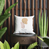 Coussin Personnalisé, Une Ligne, Amour, Boho, Arabe