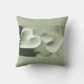 Coussin Personnalisé unique moderne élégant deux coeurs ar (Verso)