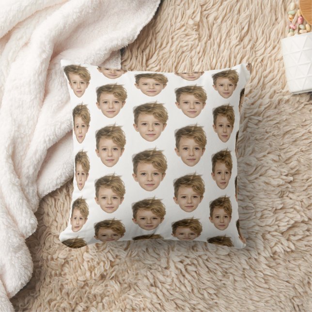 Coussin Personnalisé visage Chien's Chat fille visage gran (Couverture)