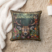 Coussin Personnalisé Votre Message sur ce Deer Stag (Couverture)