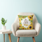 Coussin Personnalisé Vous êtes mon Sunshine Sunflower (Chaise)