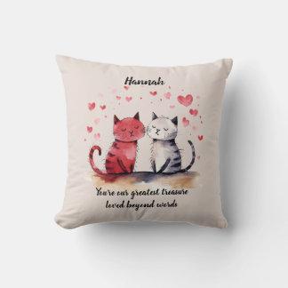 Coussin Personnalisé vous êtes notre plus grand trésor