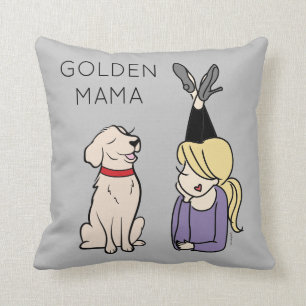 Coussin Personnalisée Golden Retriever Mama