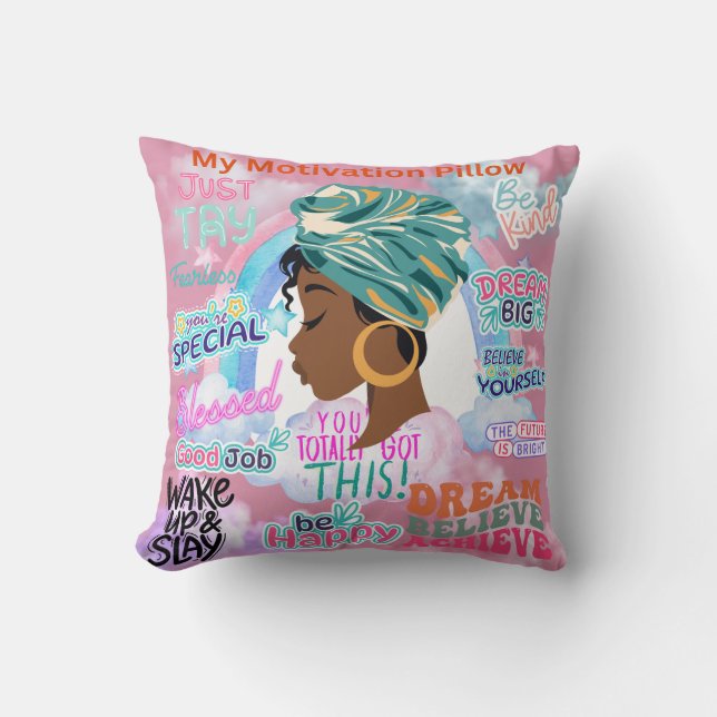 Coussin Personnalisée Ma motivation (Recto)
