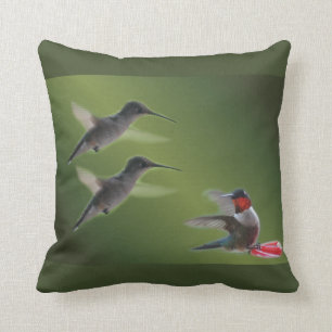 Coussin personnaliser de carreau de colibri