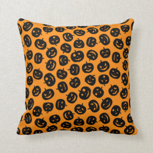 Coussin Personnaliser d'Halloween Coton Citrouille orange 
