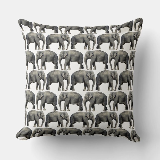 Coussin Personnaliser Eléphant (Recto)