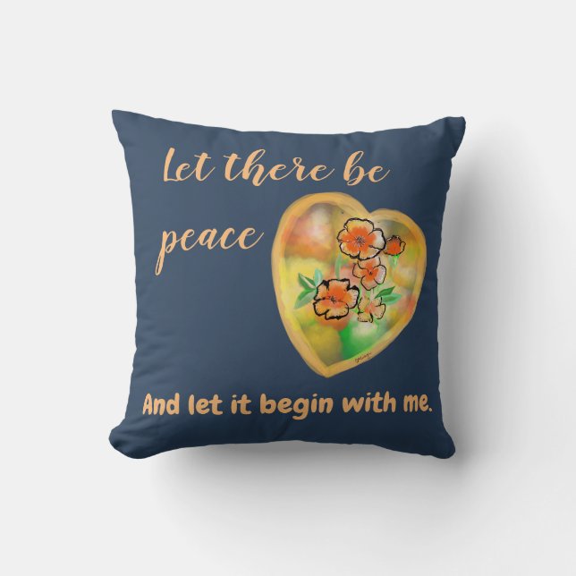 Coussin Personnaliser la conception et le devis de texte (Recto)
