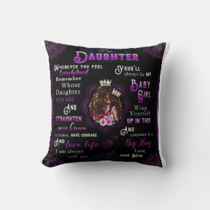 Coussin Personnaliser La Lettre À Ma Fille De Maman