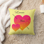 Coussin Personnaliser le COEUR Jeter l'oreiller (Couverture)