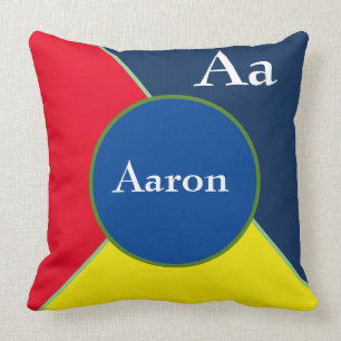 Coussin Personnaliser les formes des couleurs primaires du