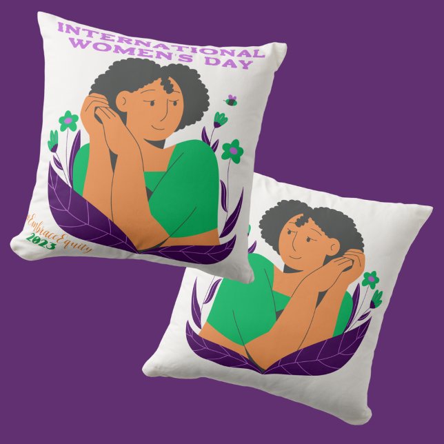 Coussin Personnaliser l'oreiller à lancer de la Journée in (Créateur téléchargé)