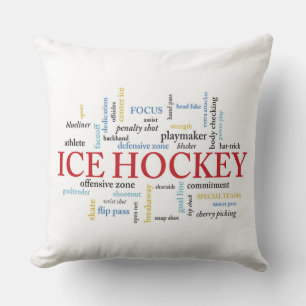 Coussin Personnaliser, Merci d'entraîneur de hockey sur gl