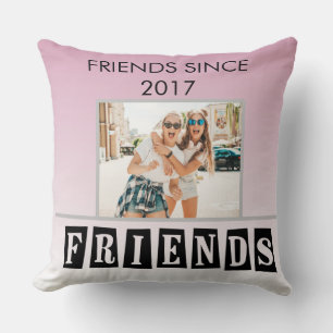 Coussin Personnaliser Moderne Best Friends Chic Citation