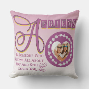 Coussin Personnaliser Moderne Best Friends Chic Citation T