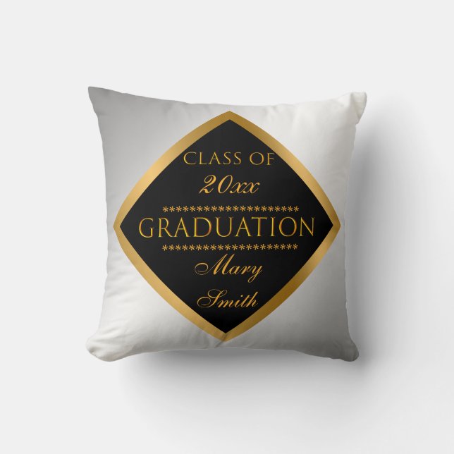 Coussin Personnaliser moderne simple Gold Silver (Recto)