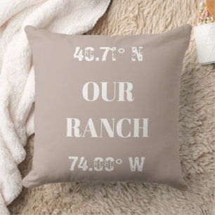 Coussin Personnaliser Nos Coordonnées De Ranch Lancer Orei