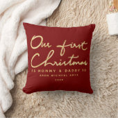 Coussin Personnaliser notre premier Noël en tant que maman (Couverture)