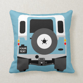 Coussin Personnaliser personnalisé bleu Land Rover série 3