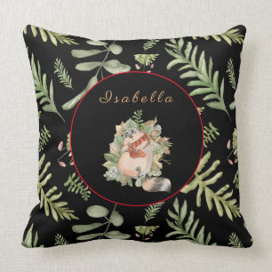 Coussin Personnaliser Sleepy Raccoon Texte, couleur 20"X20