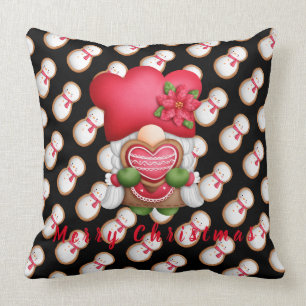 Coussin Personnaliser Snowman Gnome Texte et couleur 20"X2