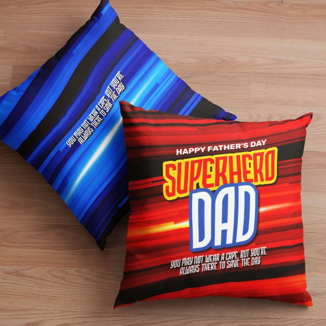 Coussin Personnaliser SuperHero Papa (Créateur téléchargé)
