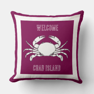 Coussin Personnaliser Throw Cushion - Bienvenue Sur Crab I