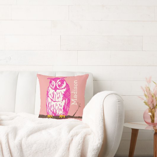 Coussin Personnaliser Yellow Peachy rose bébé fille mignon (Canapé)