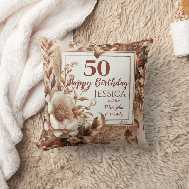 Coussin Personnalisez ce joyeux anniversaire (Couverture)