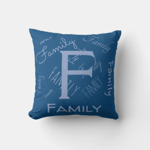 Coussin Personnalisez ce modèle, monogramma, NOM,