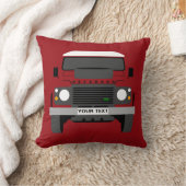 Coussin Personnalisez la coutume Red Land Rover (Couverture)