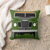Coussin Personnalisez la série 3 Land Rover vert olive per (Couverture)