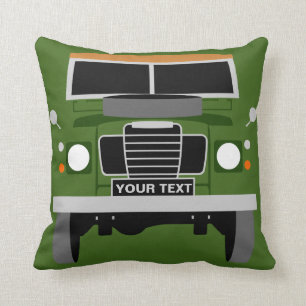 Coussin Personnalisez la série 3 Land Rover vert olive per