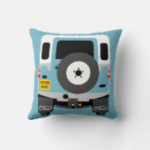 Coussin Personnalisez la série bleue faite sur commande 3 (Verso)