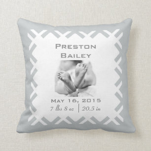 Coussin Personnalisez le faire-part de naissance de