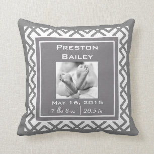 Coussin Personnalisez le faire-part de naissance de