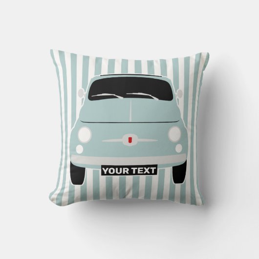 Coussin Personnalisez le Vintage classique Fiat 500 (Recto)